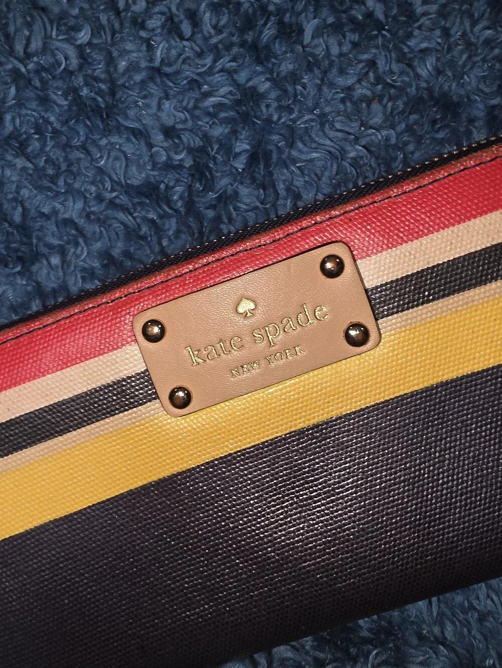 Kate Spade Striped Wallet Zip
